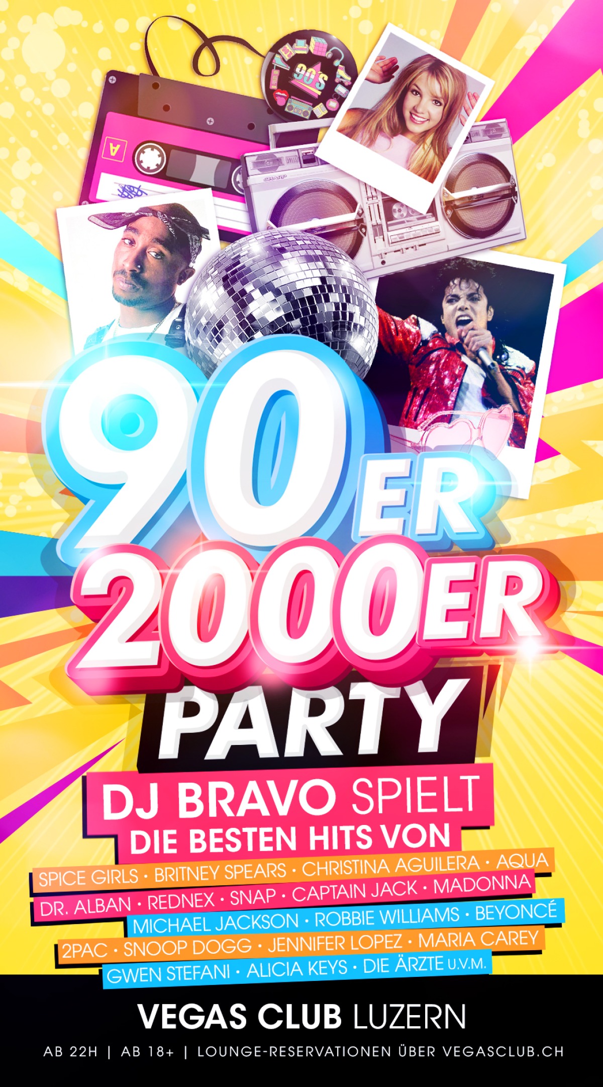 90er & 2000er Party mit DJ BRAVO